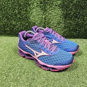 Mizuno Wave Prophecy 4 Blue Pink Athletic Running Sneakers Womens Size 7